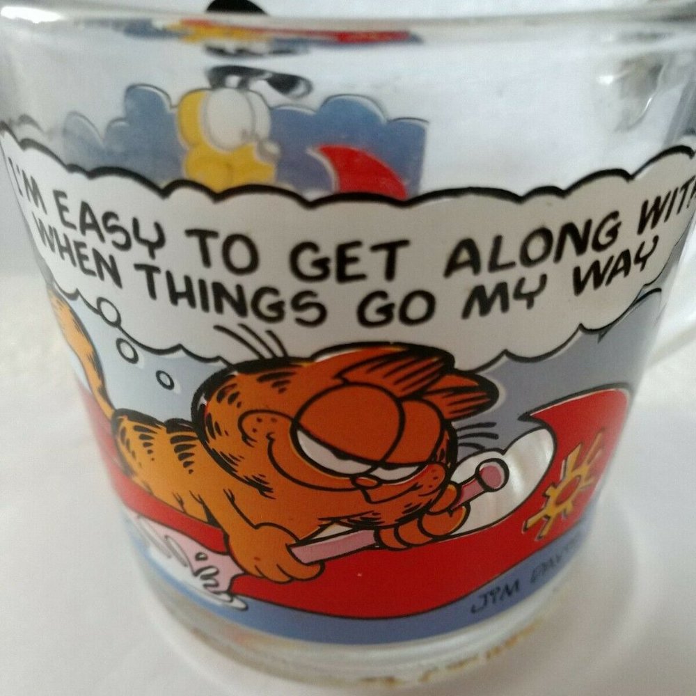 SOLD VTG. McDonald's Garfield Mug Made in USA Jim Davis - Picture 1 of 7